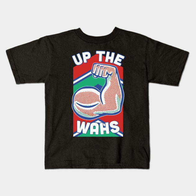 Up The Wahs Song New Zealand Rugby League Kids T-Shirt by darkARTprint